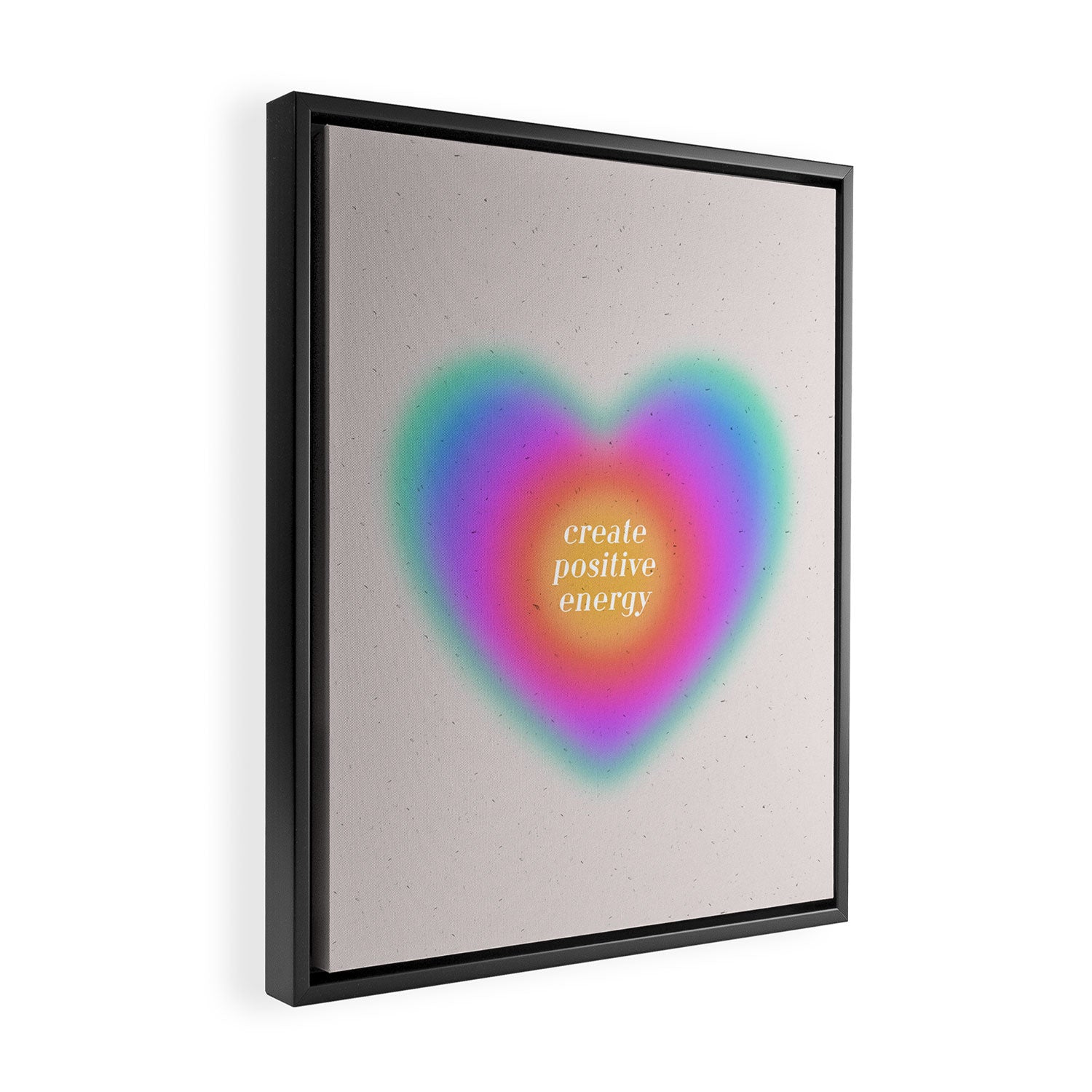 Create Positive Energy Framed Canvas Print Gallery Image 2
