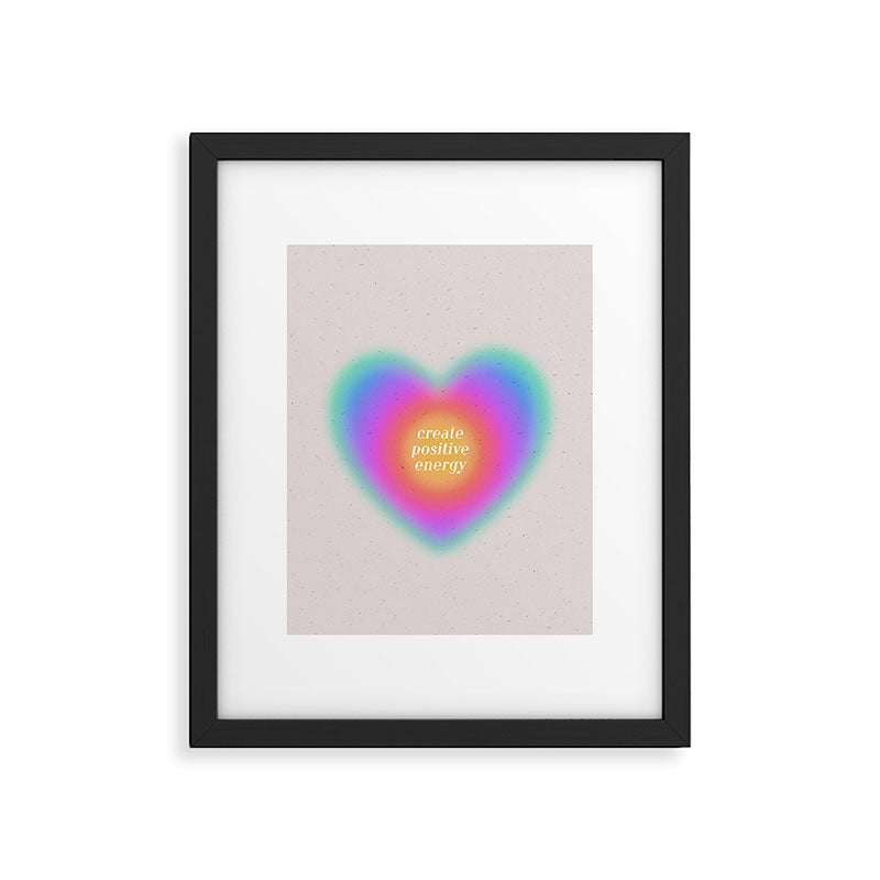 Create Positive Energy Framed Art Print Gallery Image 4