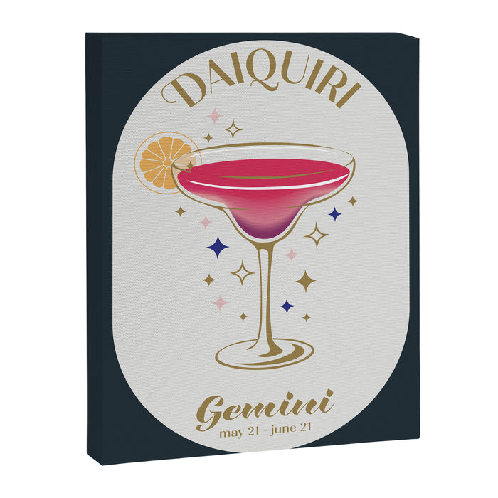 Daiquiri Cocktail Zodiac Sign Canvas Print Gallery Image 1