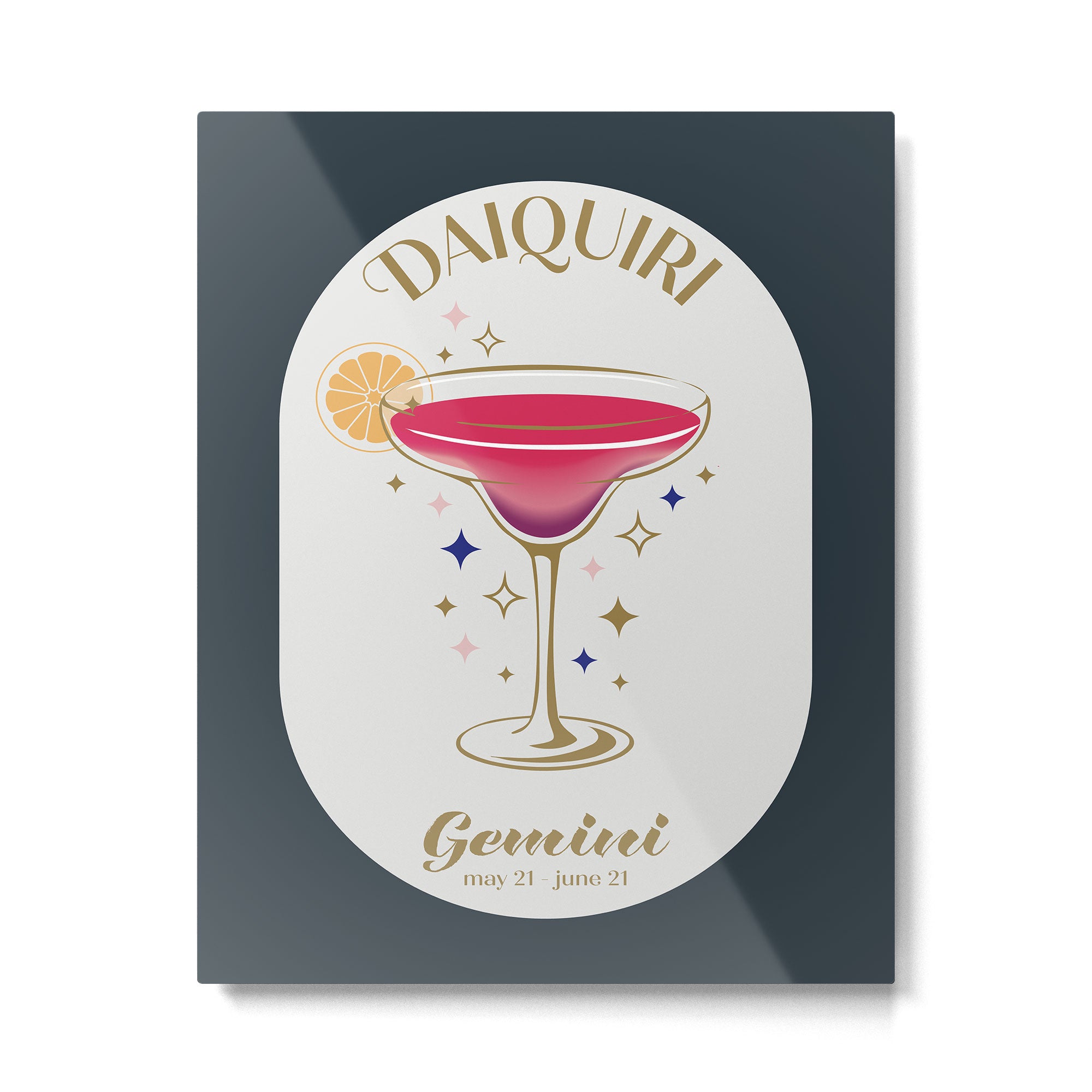 Daiquiri Cocktail Zodiac Sign Metal Print Gallery Image 4