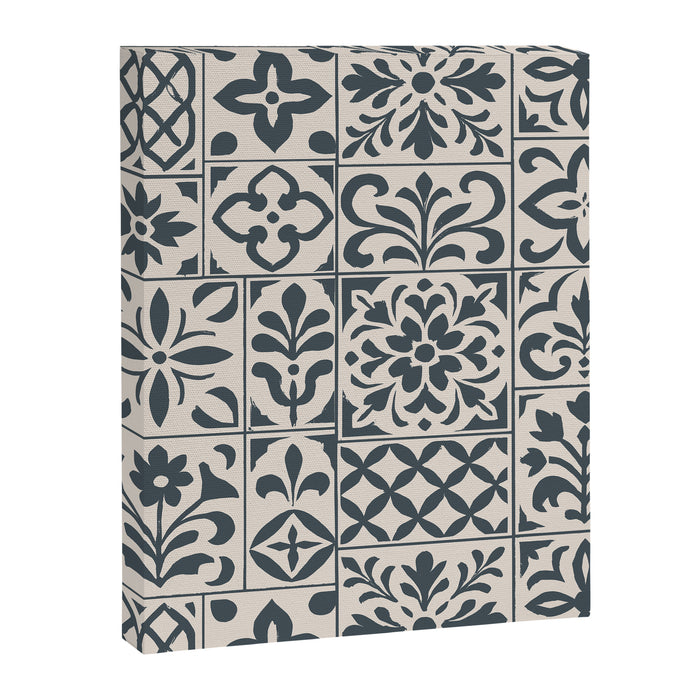 Dark Faux Tile Canvas Print Gallery Image 1