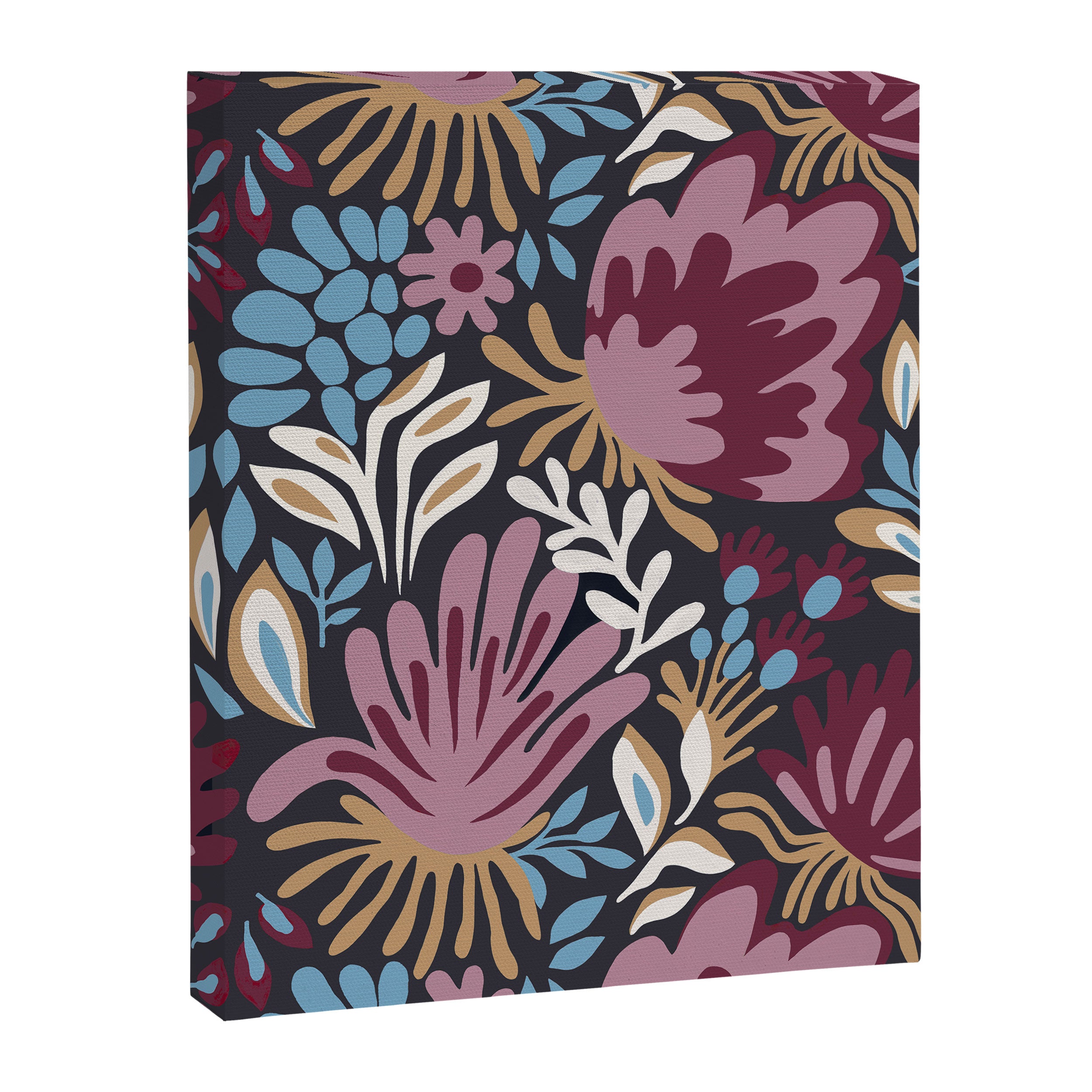 Dark Lush Floral Escape Canvas Print Gallery Image 6