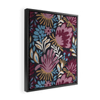 Dark Lush Floral Escape Framed Canvas Print Gallery Image 2