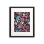 Dark Lush Floral Escape Framed Art Print Gallery Image 5