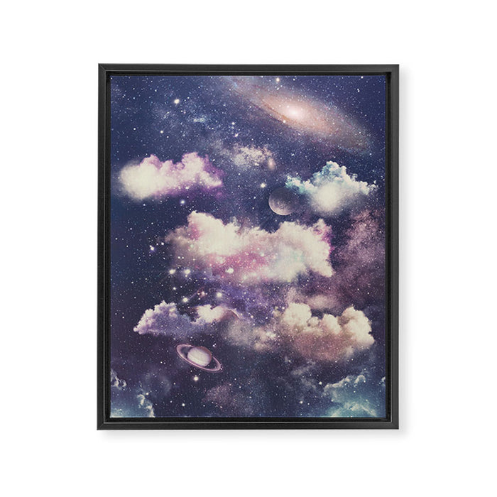 Deep Space Theme Framed Canvas Print Gallery Image 1