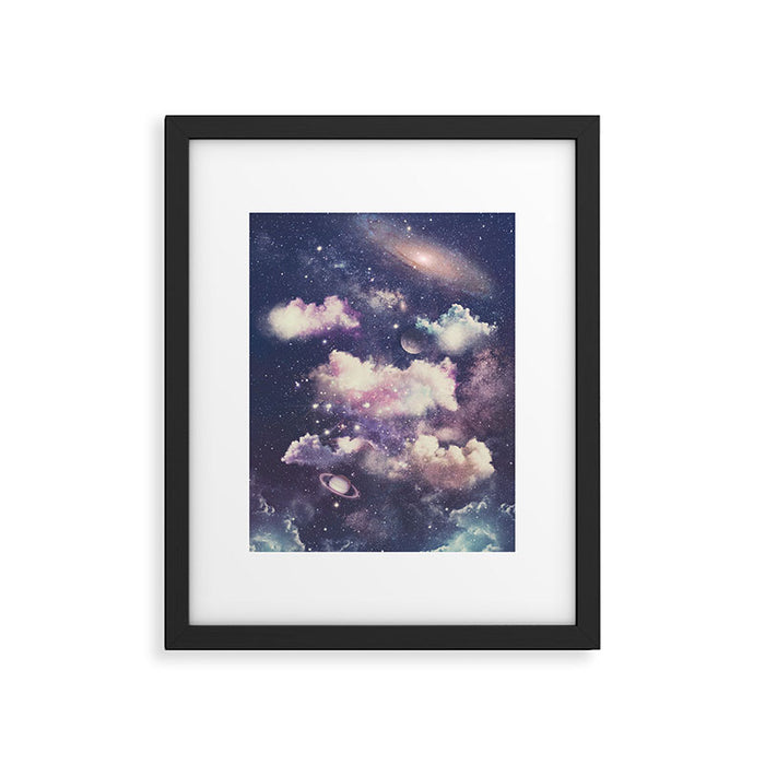 Deep Space Theme Framed Art Print Gallery Image 1