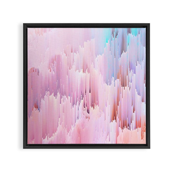 Delicate Glitches Framed Canvas Print Gallery Image 1