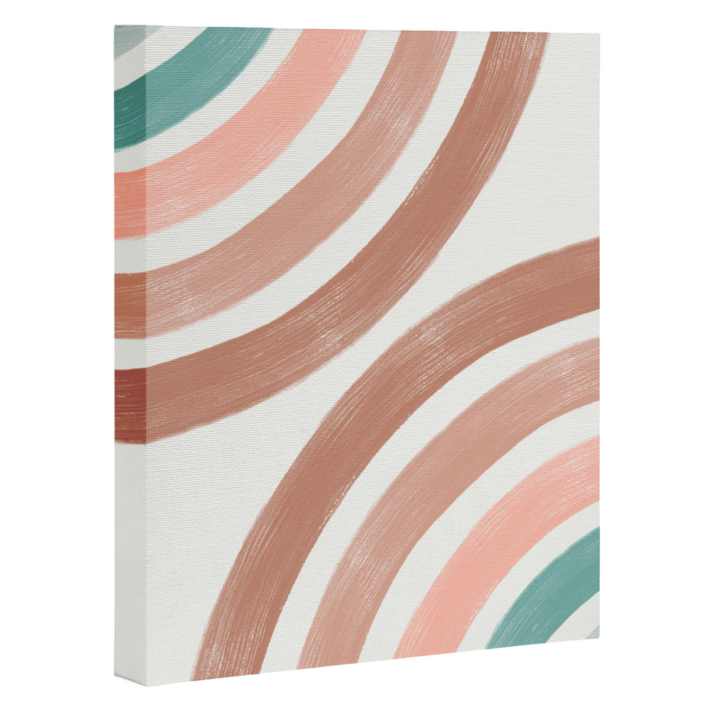 Double Retro Rainbows Canvas Print Gallery Image 3
