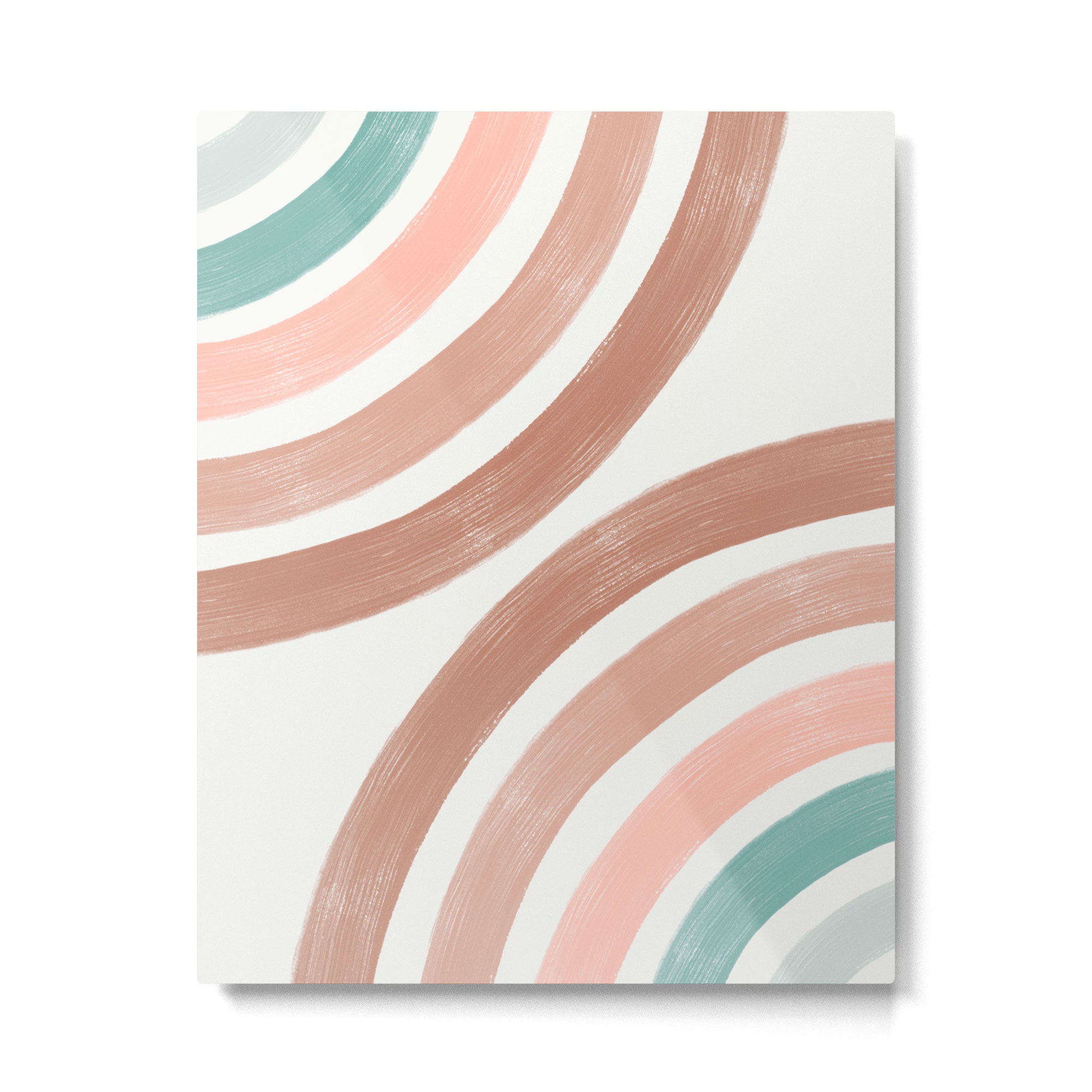 Double Retro Rainbows Metal Print Gallery Image 4