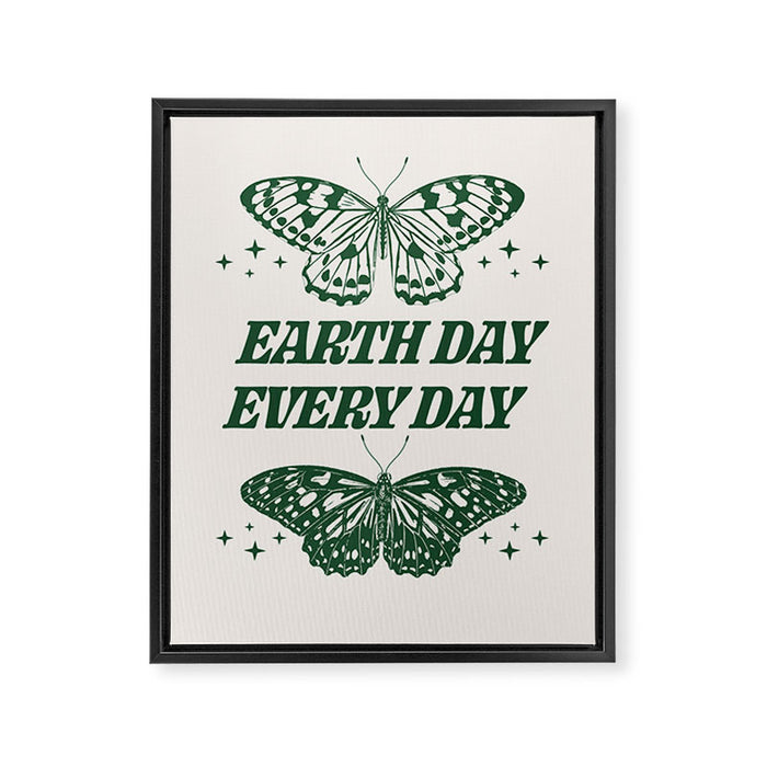 Earth Day Every Day Framed Canvas Print Gallery Image 1
