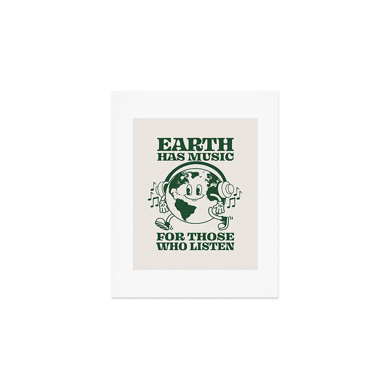 Earth Silent Disco Art Print Gallery Image 1