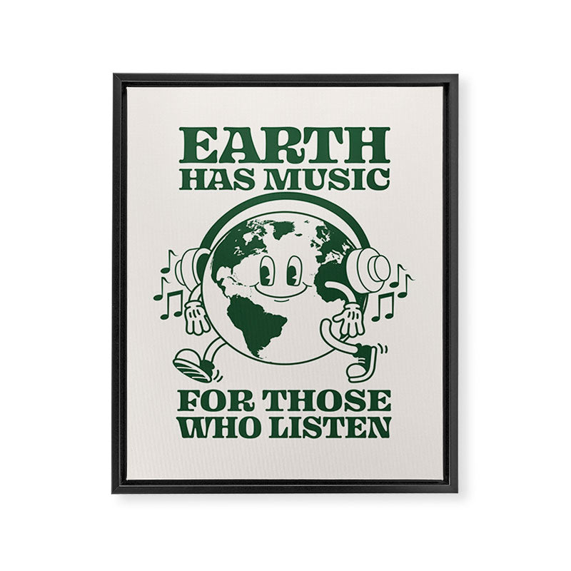 Earth Silent Disco Framed Canvas Print Gallery Image 6