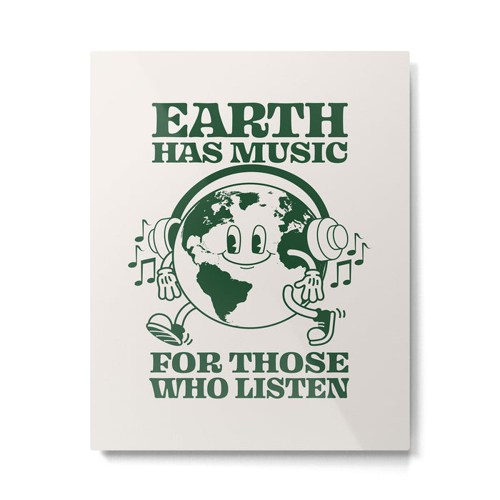 Earth Silent Disco Metal Print Gallery Image 1