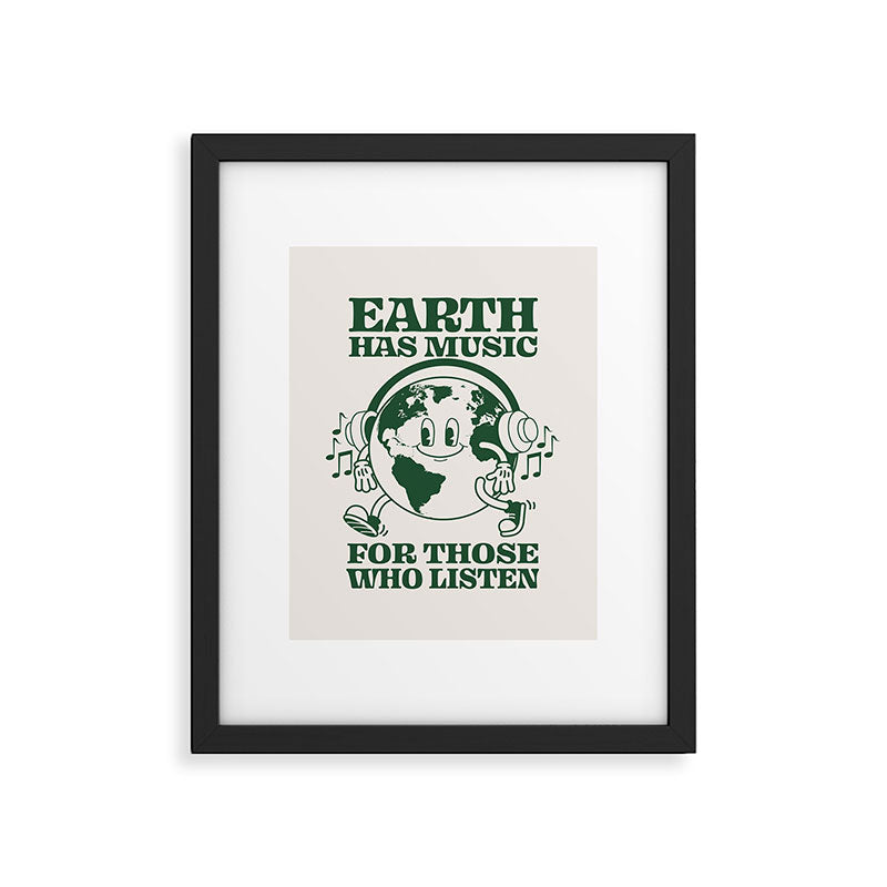 Earth Silent Disco Framed Art Print Gallery Image 5
