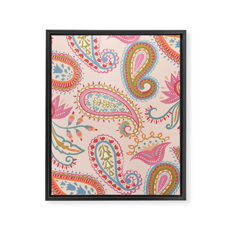 Eclectic Paisley Charm Framed Canvas Print Gallery Image 6