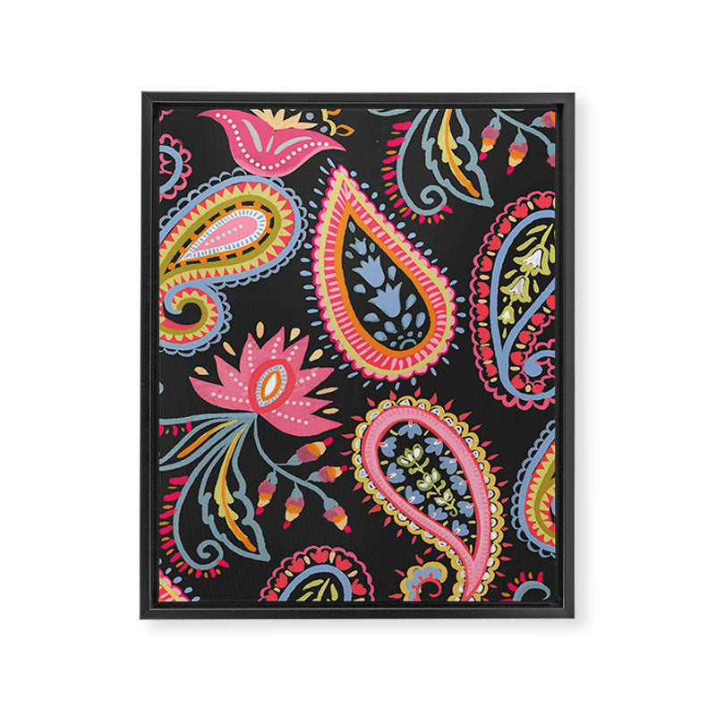 Eclectic  Paisley Delight Framed Canvas Print Gallery Image 6