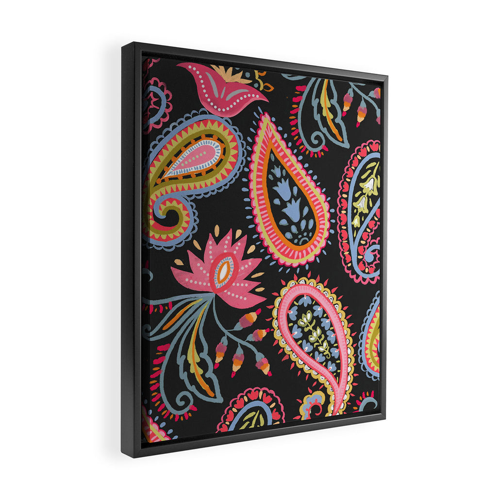 Eclectic  Paisley Delight Framed Canvas Print Gallery Image 2