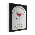 Espresso Martini Cocktail Zodiac Sign Framed Canvas Print Gallery Image 2