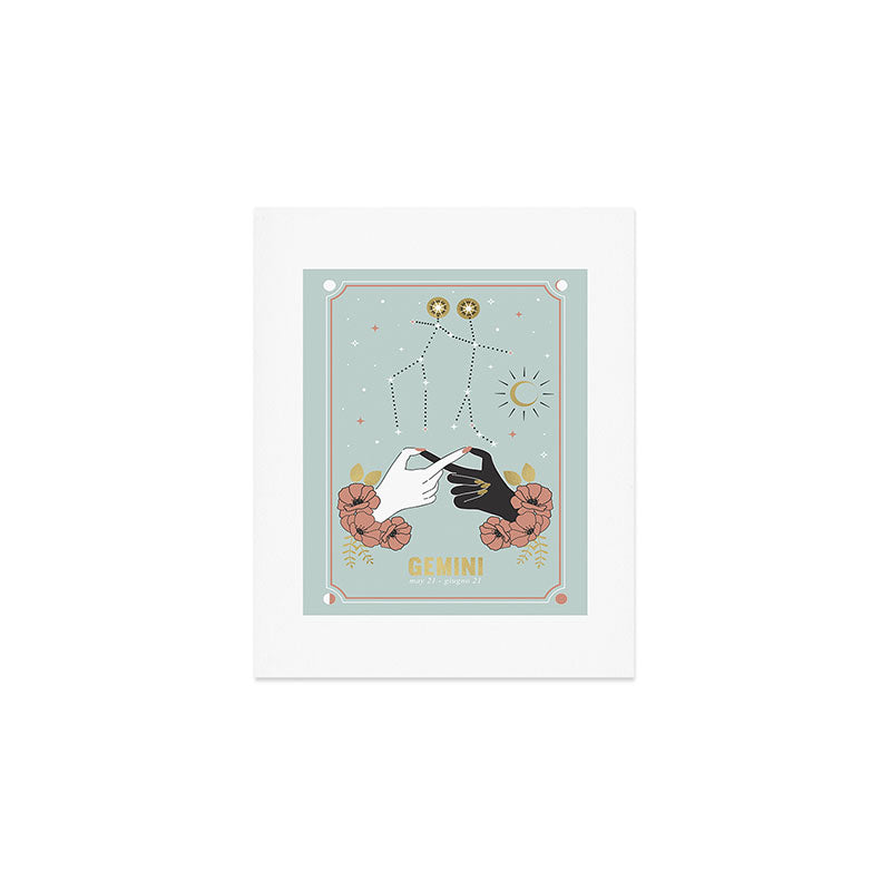 Gemini Zodiac Series Art Print Gallery Image 1