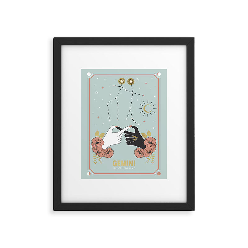 Gemini Zodiac Series Framed Art Print Gallery Image 5