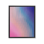 Geometric Rainbow Framed Canvas Print Gallery Image 6