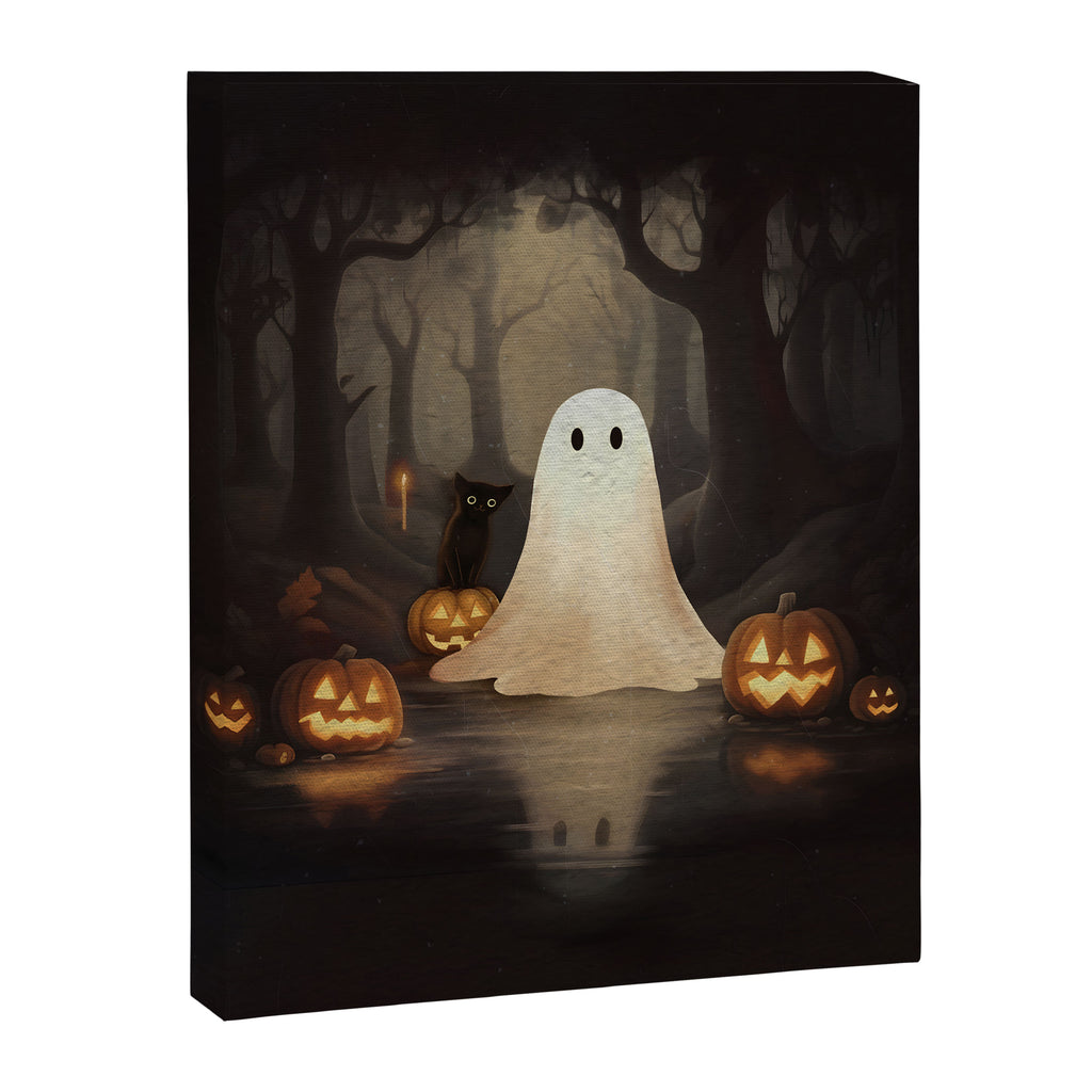 Ghost and Cat Canvas Print Gallery Image 6