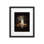 Ghost and Cat Framed Art Print Gallery Image 5