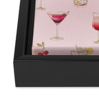 Glam Cocktails Theme Framed Canvas Print Gallery Image 3