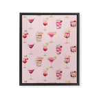 Glam Cocktails Theme Framed Canvas Print Gallery Image 6