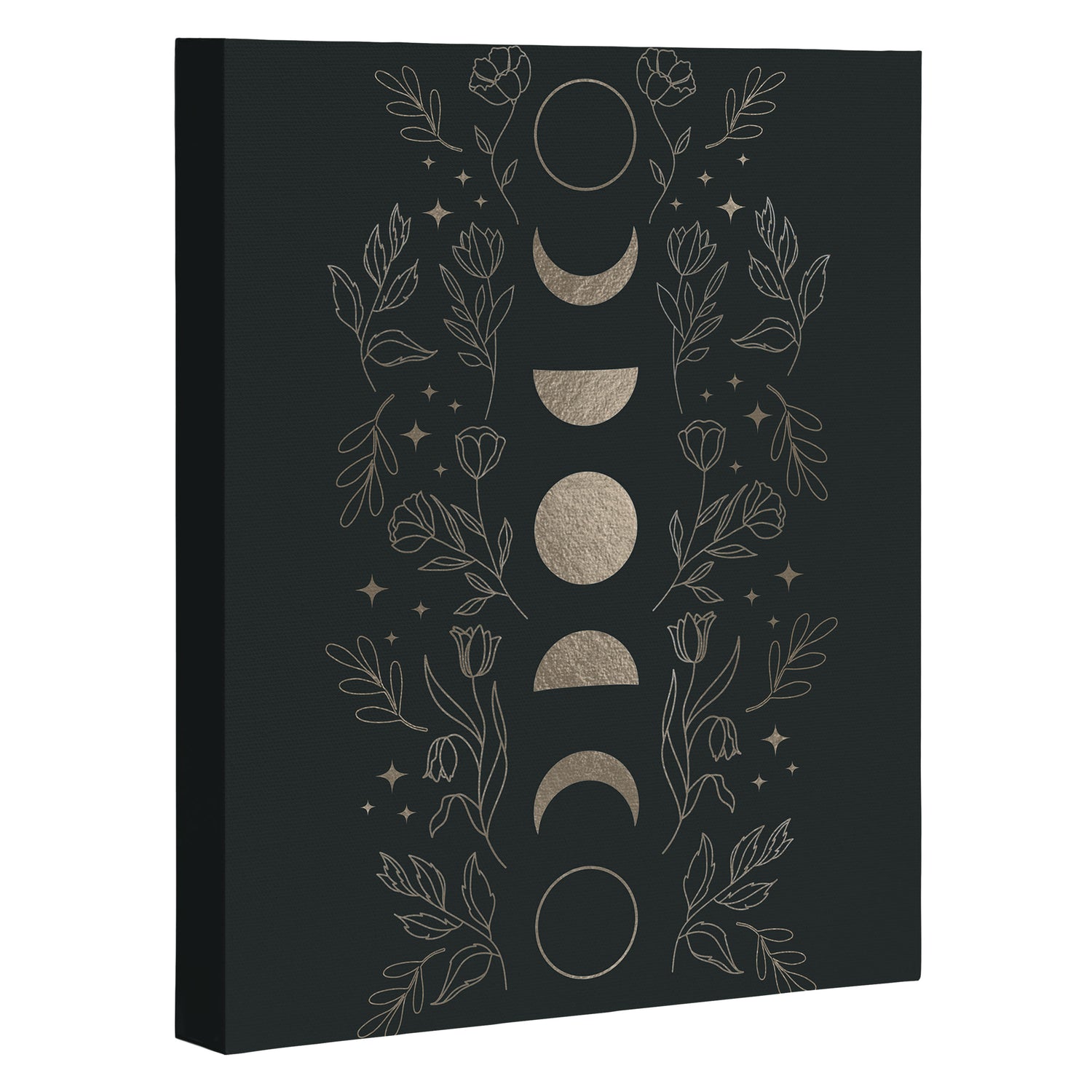 Gold Moon Phases Canvas Print Gallery Image 3