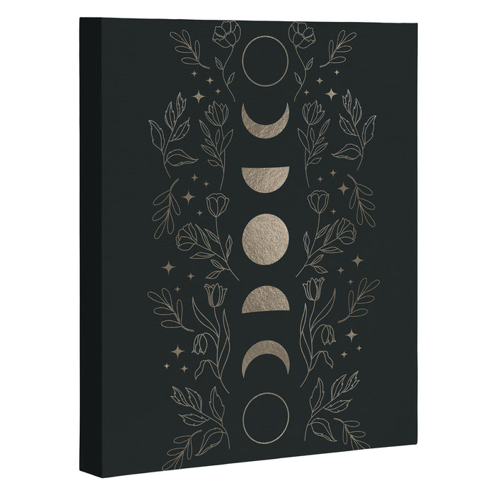 Gold Moon Phases Canvas Print Gallery Image 1