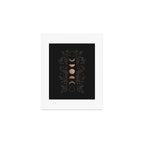 Gold Moon Phases Art Print Gallery Image 1
