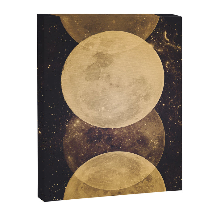 Gold Moon Phases Canvas Print Gallery Image 1