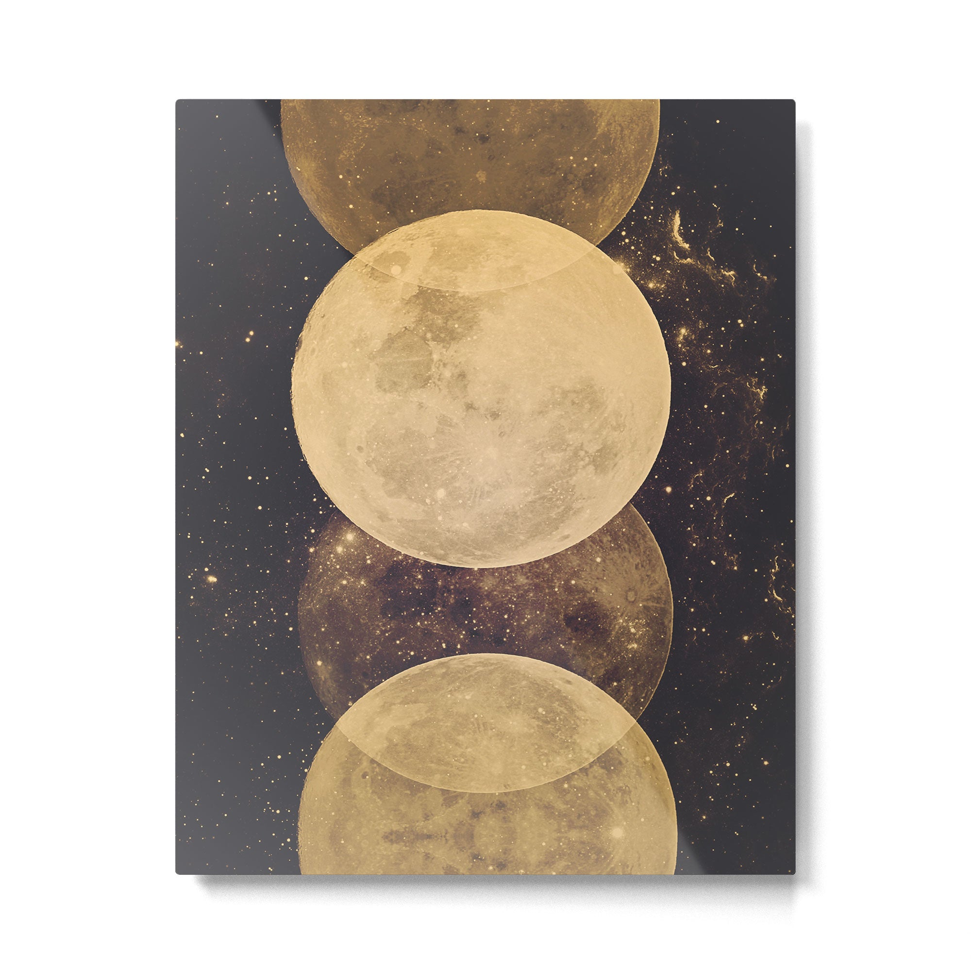 Gold Moon Phases Metal Print Gallery Image 4