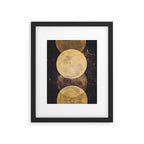 Gold Moon Phases Framed Art Print Gallery Image 5