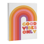 Good Vibes Only Rainbow Canvas Print Gallery Image 6