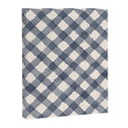 Hand Painted Blue Festive Gingham Theme Canvas Print Gallery Image 6