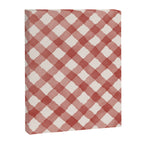 Hand Painted Red Festive Gingham Theme Canvas Print Gallery Image 6