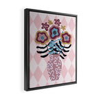 Harlequin Bloom Framed Canvas Print Gallery Image 2
