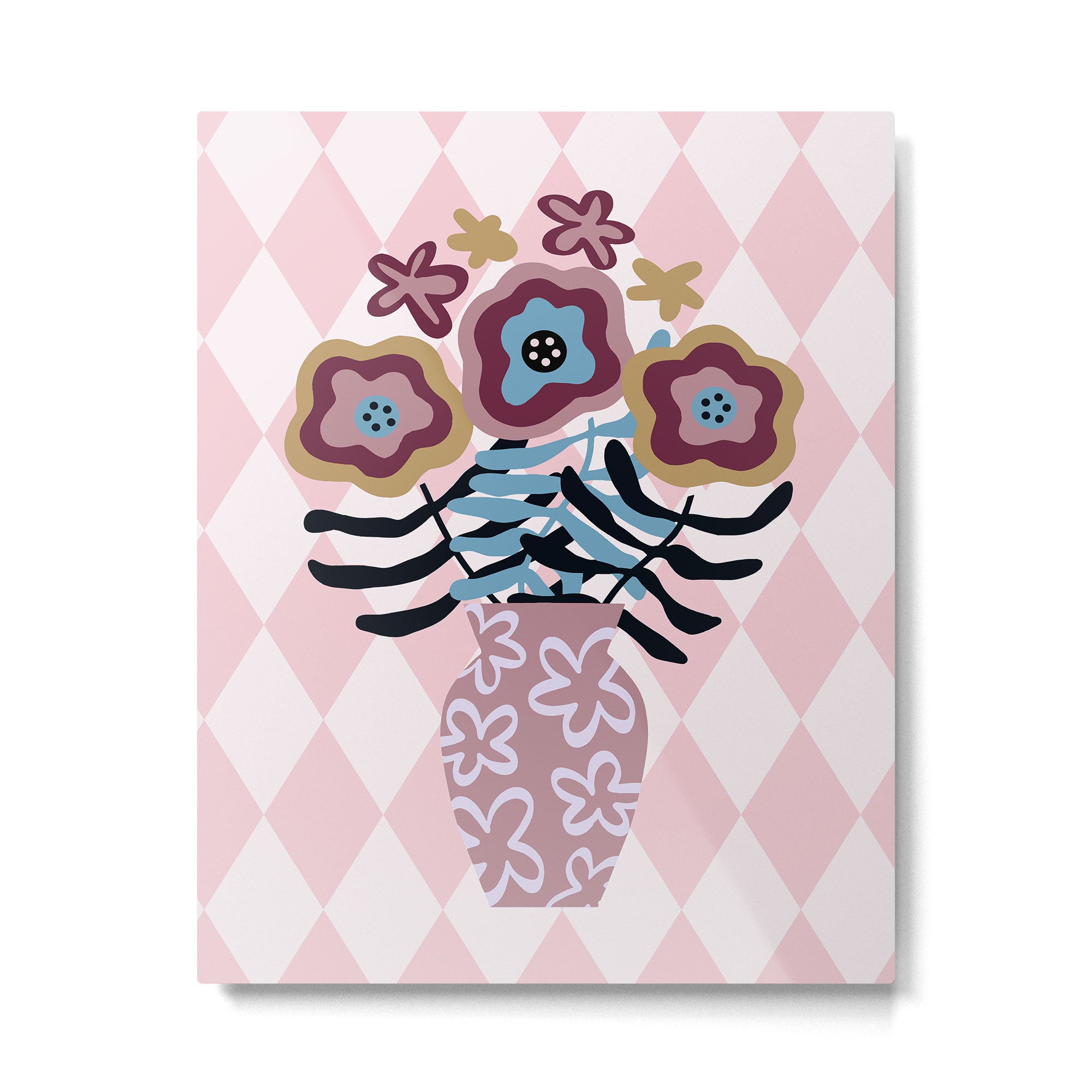 Harlequin Bloom Metal Print Gallery Image 4