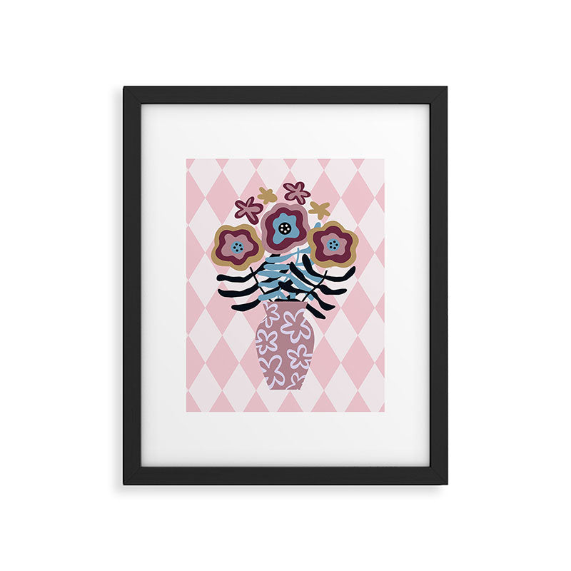 Harlequin Bloom Framed Art Print Gallery Image 5