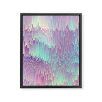 Iridescent Glitches Framed Canvas Print Gallery Image 6