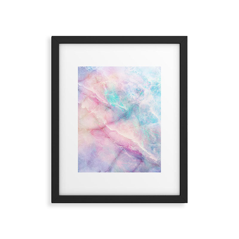 Iridescent marble Framed Art Print Gallery Image 5