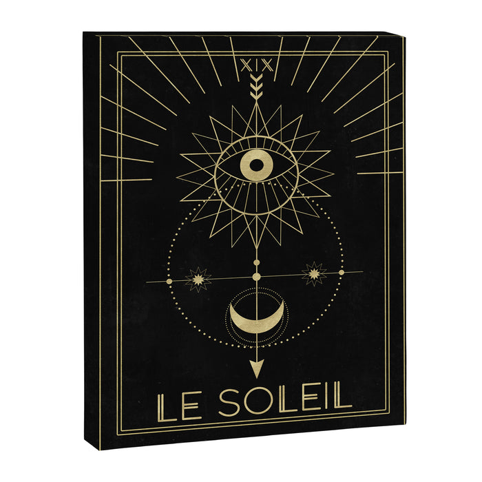 Le Soleil or The Sun Tarot Canvas Print Gallery Image 1