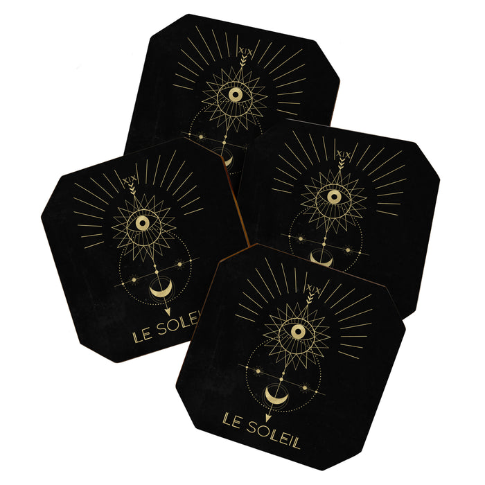 Le Soleil or The Sun Tarot Coaster Gallery Image 1