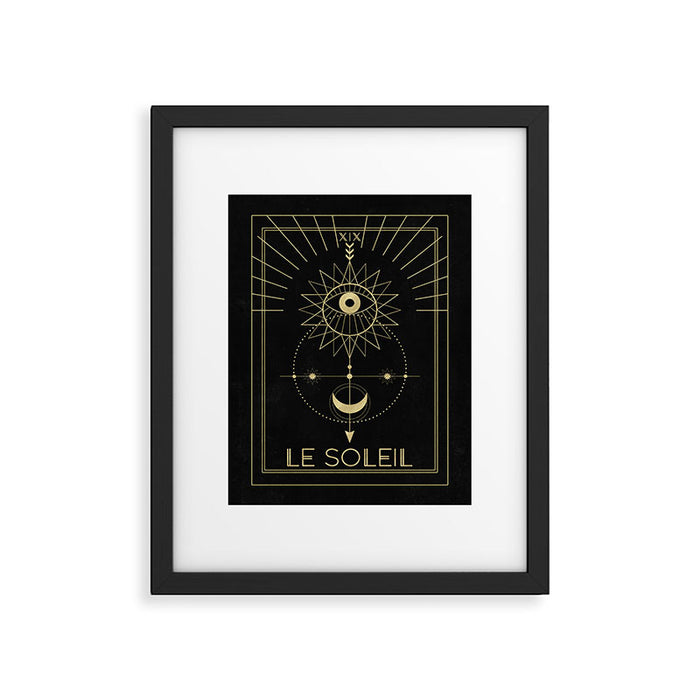 Le Soleil or The Sun Tarot Framed Art Print Gallery Image 1