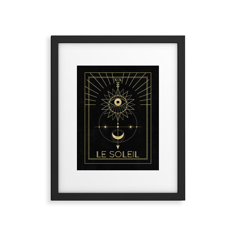 Le Soleil or The Sun Tarot Framed Art Print Gallery Image 5