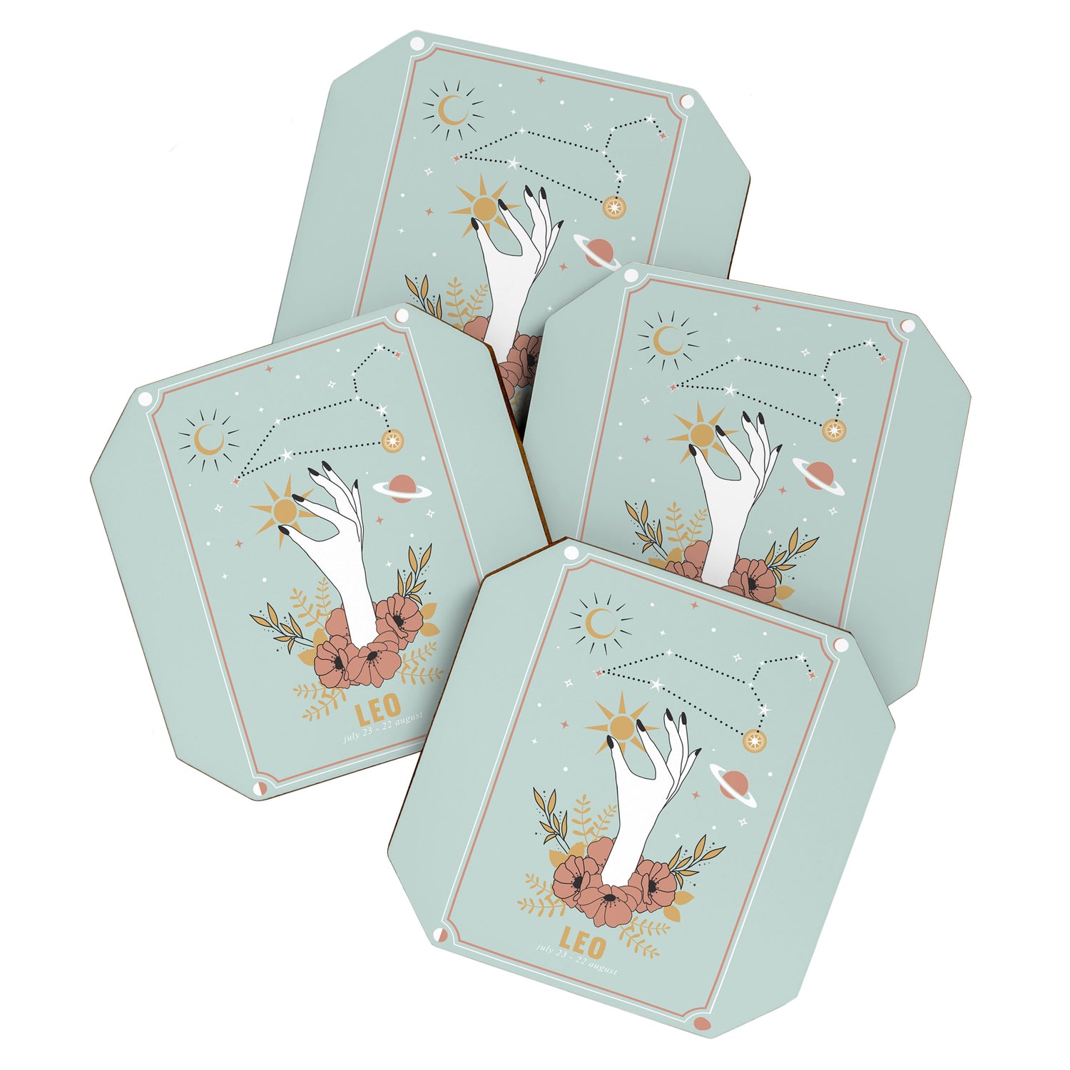 Leo Zodiac Series Coaster Gallery Image 1