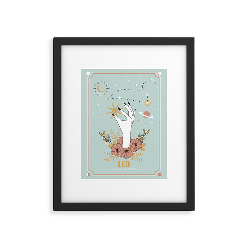 Leo Zodiac Series Framed Art Print Gallery Image 5