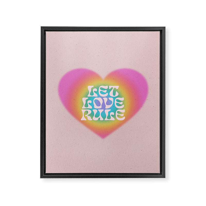 Let Love Rule Framed Canvas Print Gallery Image 6